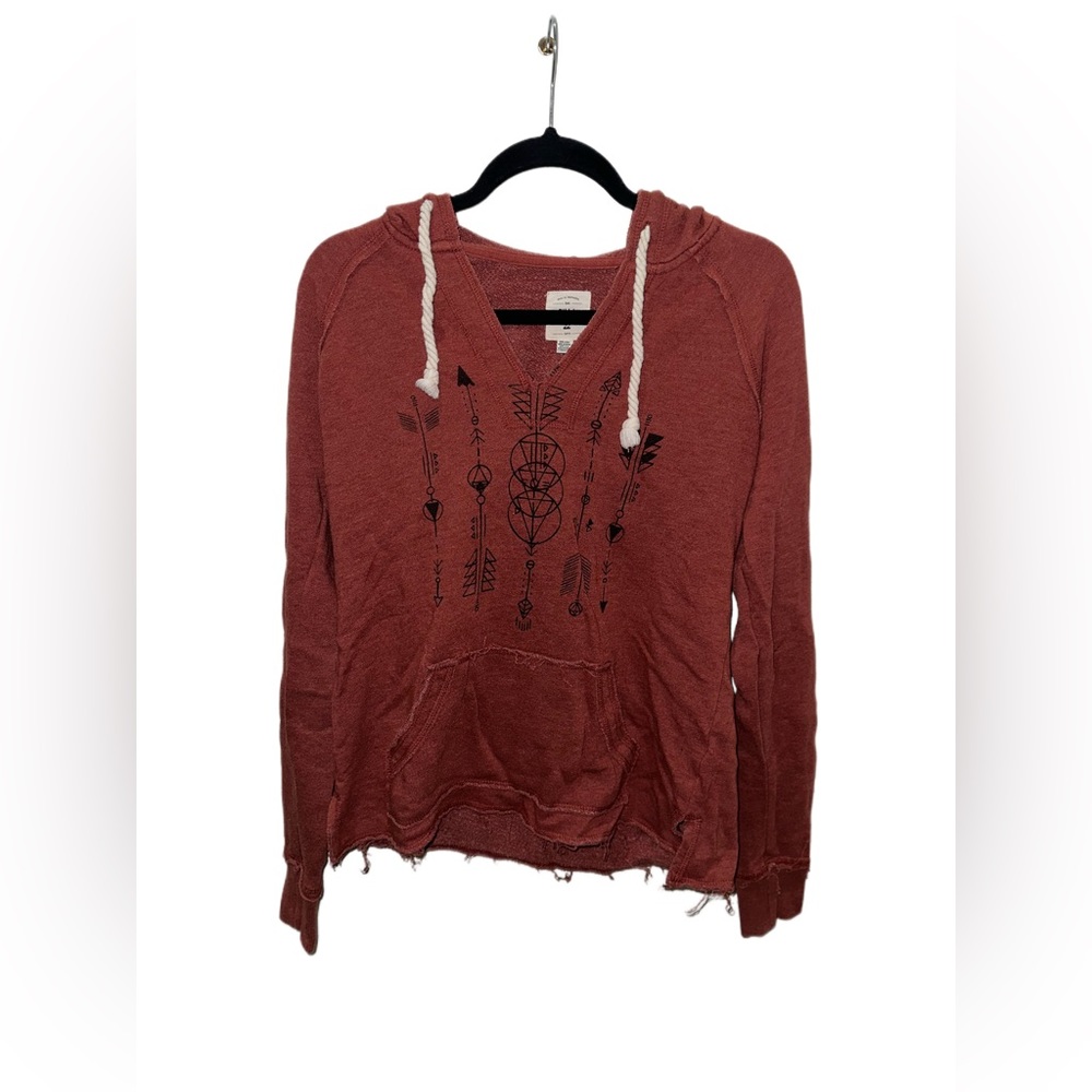 Light Rust Billabong Hoodie Sweater Size M